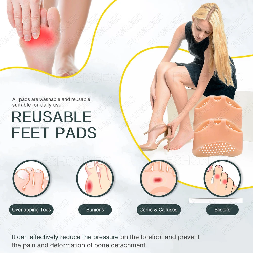 Silicone Forefoot Pads Honeyco - Toe Separator Silicon 评论和价格