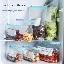 20/15/10PCS Zipper Storage Bag Sealed Freezer Slip Lock Bag Thickened Quick Sealing Bag Kitchen Supplies