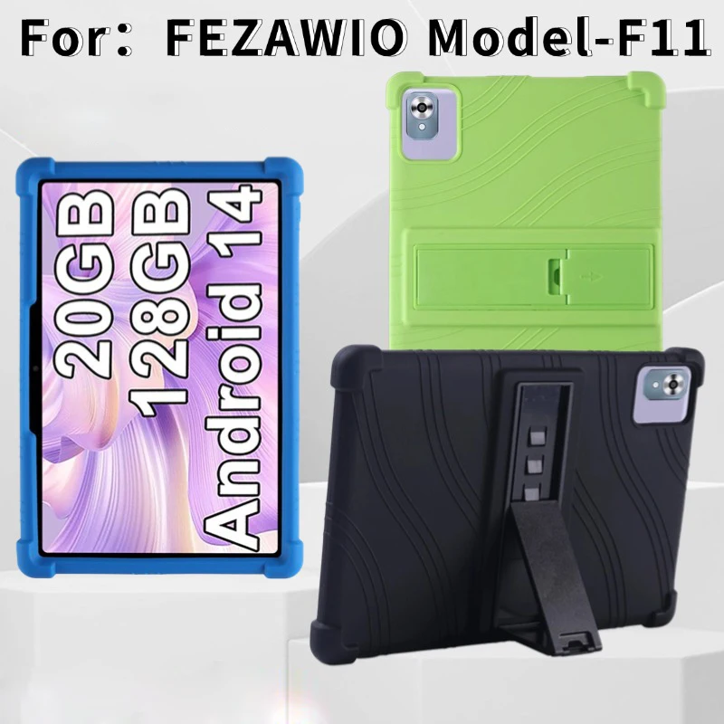 Tablets Notebook Mini PC Case For FEZAWIO F11 Android 14 10 Tablet Cover Holder Waterproof Sticker Fold Conque Tab Accessories