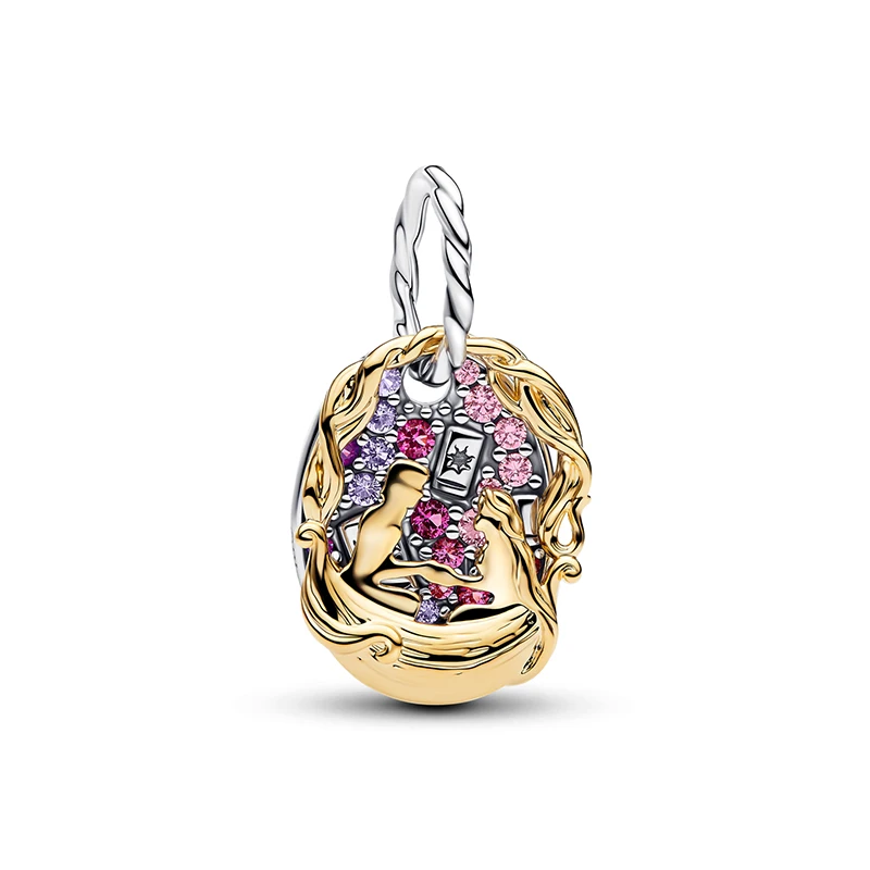 Potdemiel lion and panda flower pendant jewelry, suitable for women to wear as bracelets and necklaces, DIY jewelry