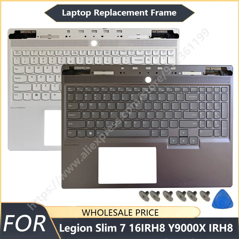 

US Original dismantled laptop keyboard 98%NEW For Lenovo Legion Slim 7 16IRH8 Y9000X IRH8 2023 Palmrest replacement parts