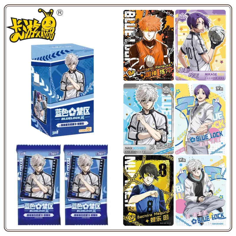 Kayou em estoque azul bloqueio ia cartão estrela original pedra coleção pacote de despertar anime periférico coletar brinquedo caixa original