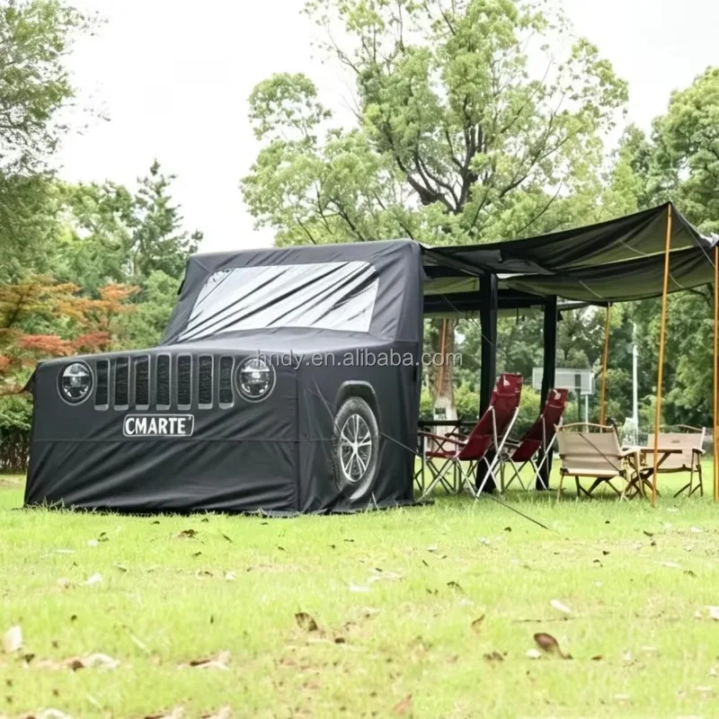 Newest Popular Cheap Large Car Design Inflatable Camping Tent for Family Outdoor