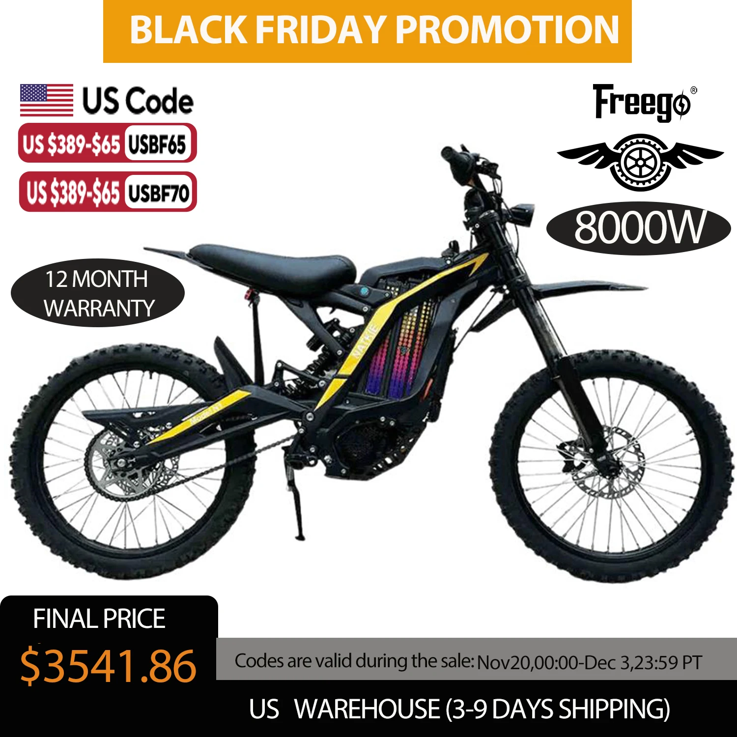 Electric Dirt Bike 8000W 72V 30AH battery N1 Off Road Electric Motorcycle 19 Fat Tire Full Suspension LCD Display E Motorbike