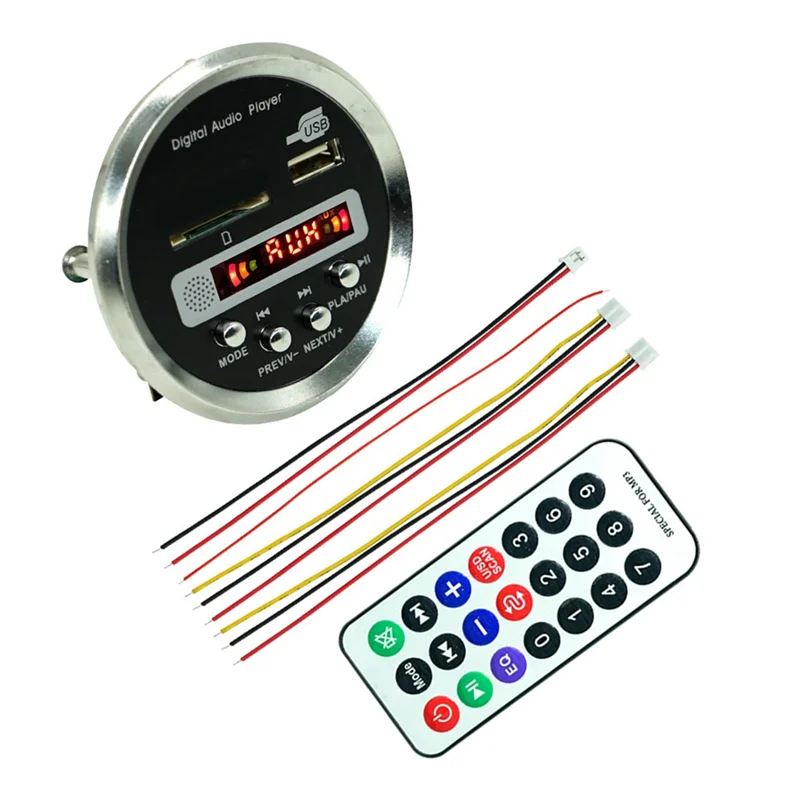 JQ-D122BT with Bluetooth Amplifier MP3 Decoder Board Bluetooth 5.0 Car MP3 Player USB FM Decoder Board A002