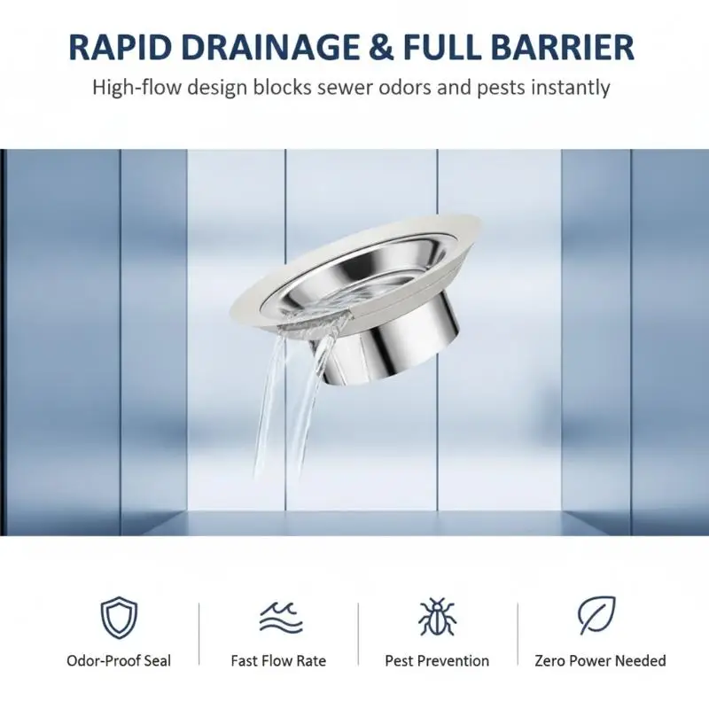 1Pcs Toilet Deodorizer Stopper Squatting Pan Anti-smell Plug Sewer Pipe Anti-blocking Cover Sewage Overflow Bathroom Fitting