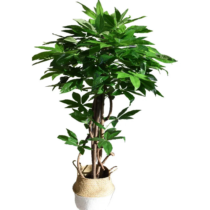 Simulated Fortune Tree Bonsai Real Tree Pole Environmental Protection Artificial Plant Floor to Earth Family Set Flowers Home Ga