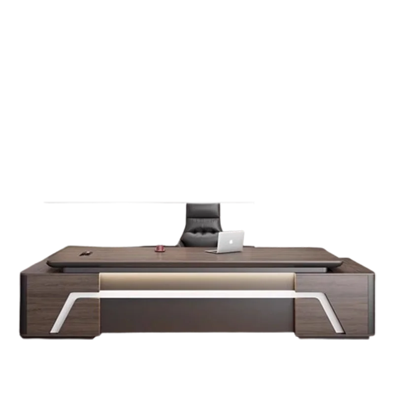 Sterke opbergruimte Executive bureau Designer Esthetische moderne lades Bureaus Goedkoop hout Luxe Escrivaninha kantoormeubilair