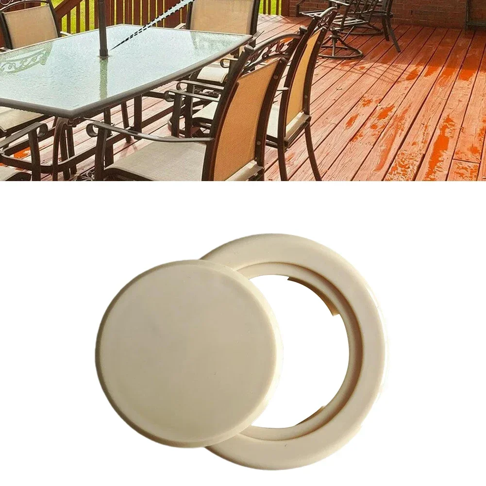 Für Terrassen möbel Rings topfen Kappe Hof Garten Garten tisch Licht-schnelle Sonnenschirm Terrasse Kunststoffs topfen gehärtetes Glas