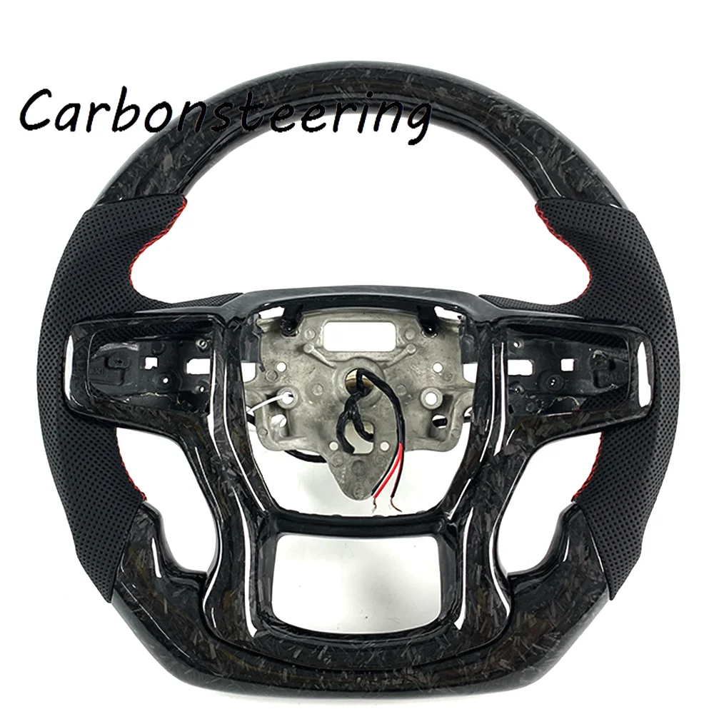 Accessories for Chevrolet Custom Carbon Fiber Steering Wheel for Chevy Silverado 1500 5th ZR2 LT RST 2019+ OEM Fit Sport Upgrade