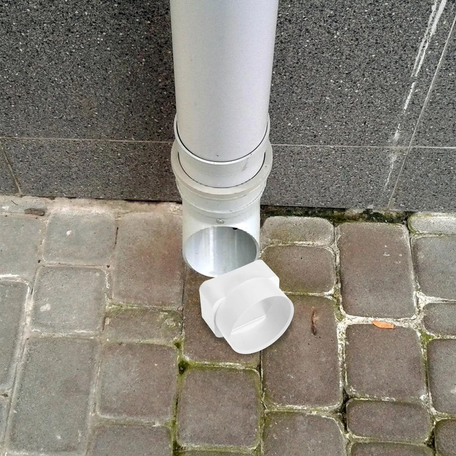 Downspout Connector ABS Rainwater Drainage Adapter Outdoor Gutter Part Rainwater Gutter Roof Water Diverter Rain