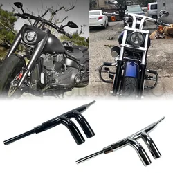 Manillares en T de 2 pulgadas para motocicleta, manillares personalizados para Harley Soft tail Fat boy Low Rider Dyna fat bob de 2 pulgadas, 2008-2023