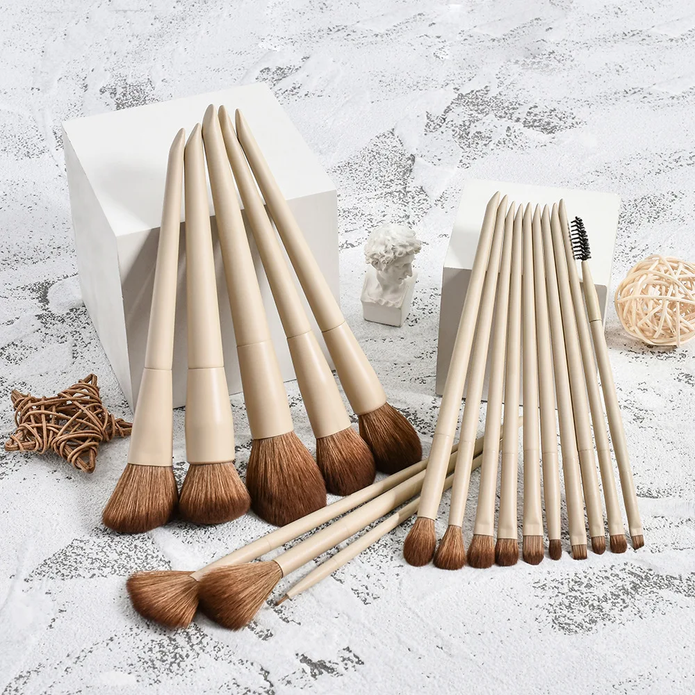 18pcs Makeup Brushes Set Private Label Make Up Brush Eyelash Eyeshadow Eyebrow Eyeliner Foundation Powder Brush Wholesale 10sets