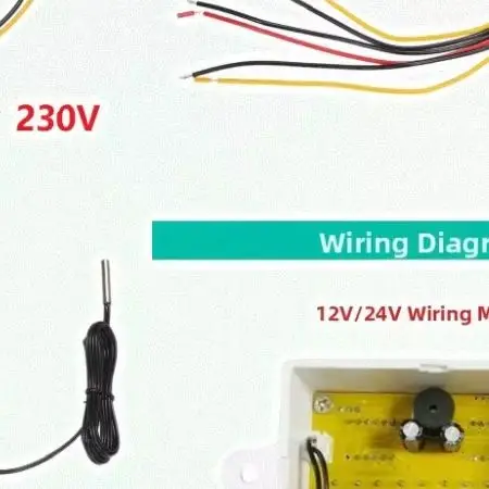 Dual Temperature Controller ST3012 Digital Thermostat 12V 24V 220V Sensor For Heating Cooling System Industrial Meter
