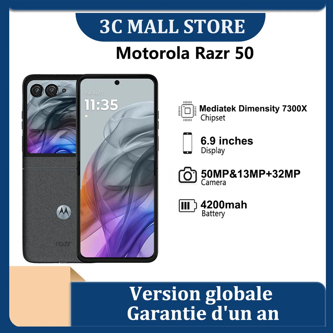 Motorola Moto Razr 50 Global Version Folded Screen 6.9