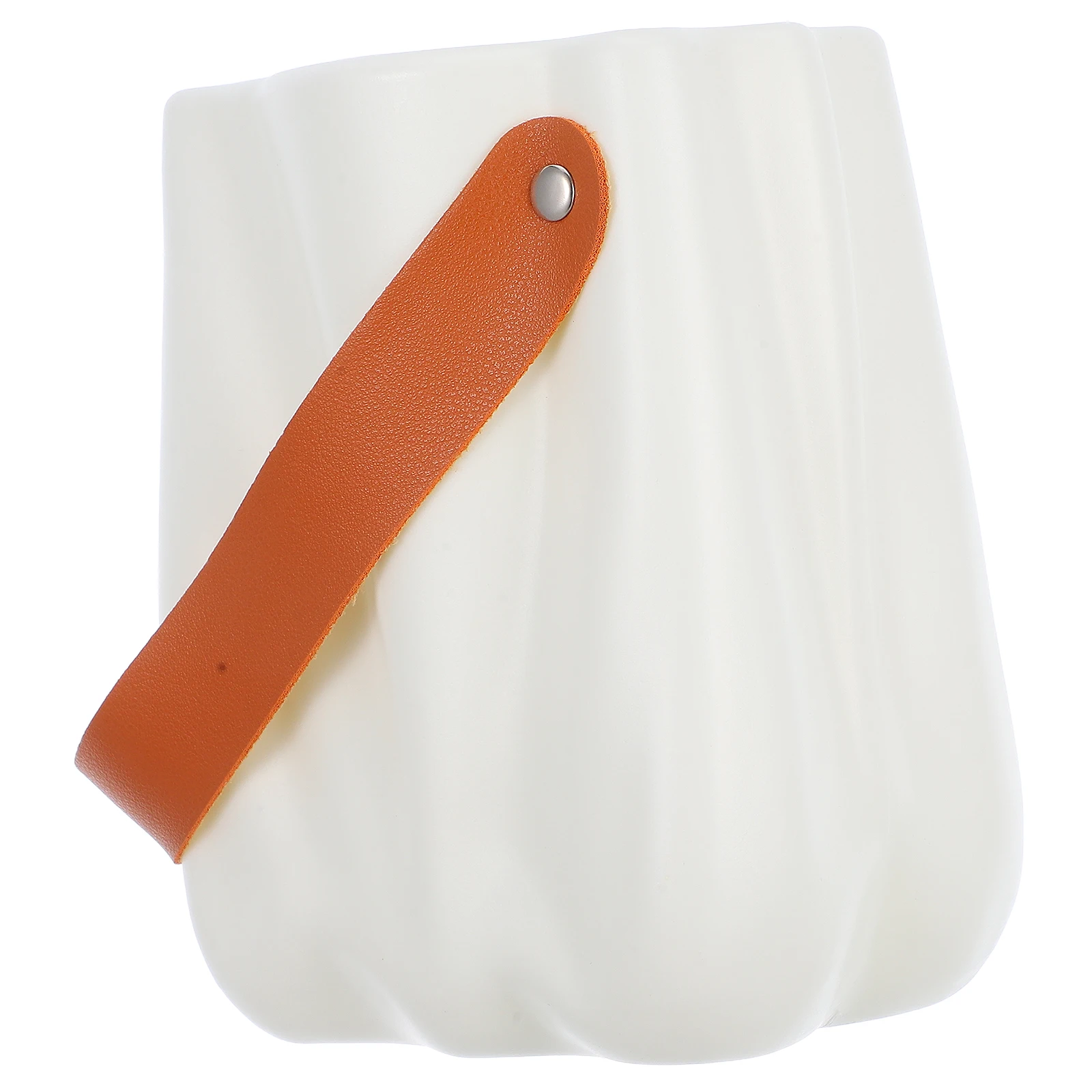 

1pc Modern European Style Flower Vase Planter Handle Artificial Dried Decorative Container Multifunctional Candy Holder