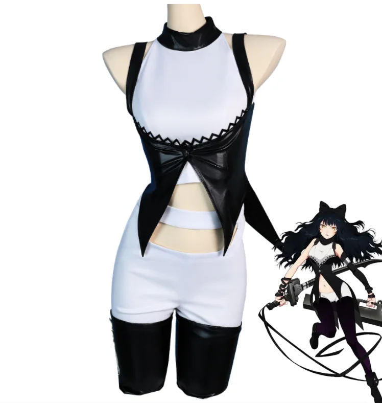

Anime Blake Belladonna Cosplay Costume Kawaii Cool Dress Fancy Set Role Play Outfits Battle Uniform Halloween Cosplay Costume