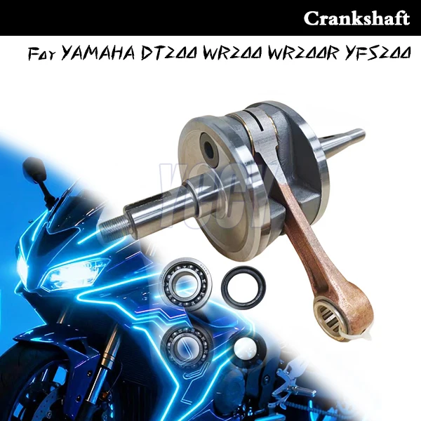 Motorcycle Accessories Engine Crankshaft Assembly Fit For YAMAHA DT200 WR200 WR200R YFS200 DT WR 200R YFS Blaster 200 1988-2006