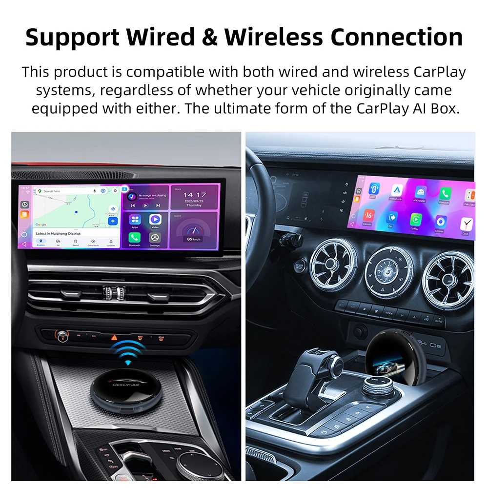 LEXXSON Ai Box 4 + 64GB محول Carplay اللاسلكي أندرويد 13 Netflix Youtube IPTV صندوق فيديو للسيارات مع Carplay اللاسلكي أو السلكي #5