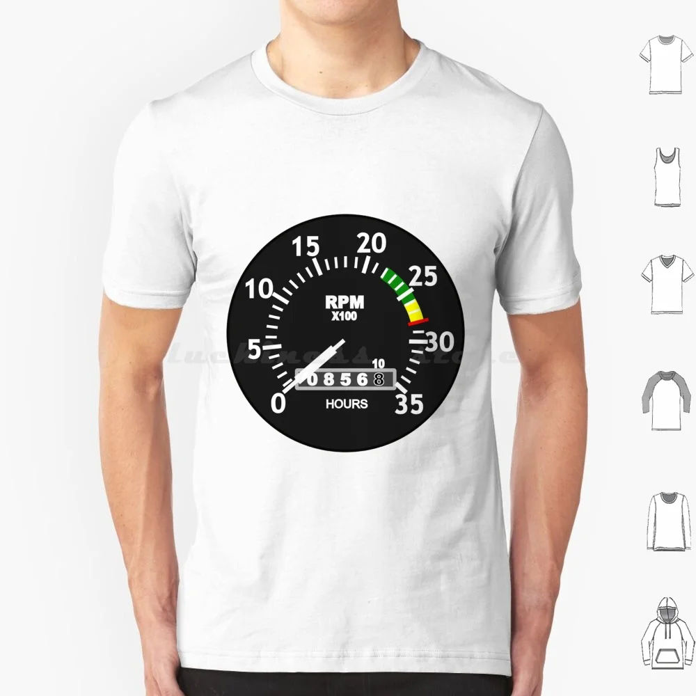 Basic Six Flight Instruments T Shirt Big Size 100% Cotton Pilot Aviation Flying Flight Flight Instruments Avgeek Basic