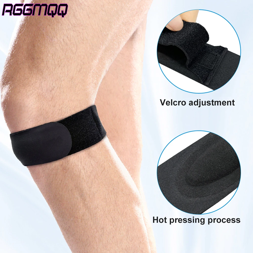 1PCS Knee Pain Relief Strap - Adjustable Patella Tendon Support Band for Men Women, Tendonitis - Stabilizing Brace for Running