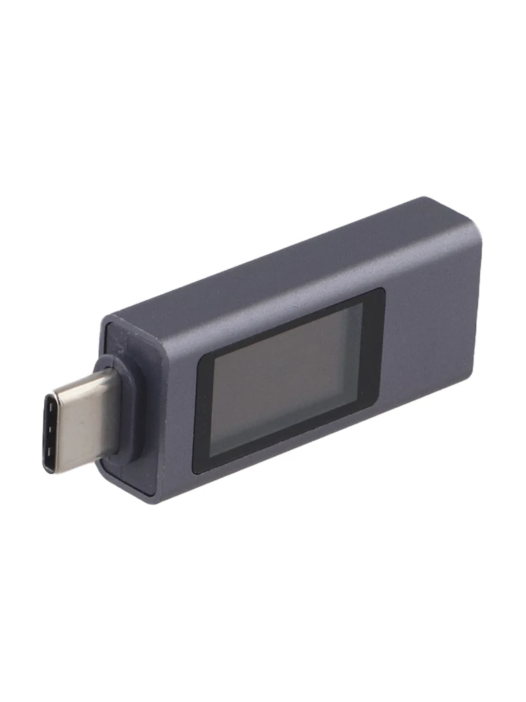 For USB-C Devices Current Meter Digital Multimeter Charging And Discharging Monitoring CNC-Machined Aluminum Alloy