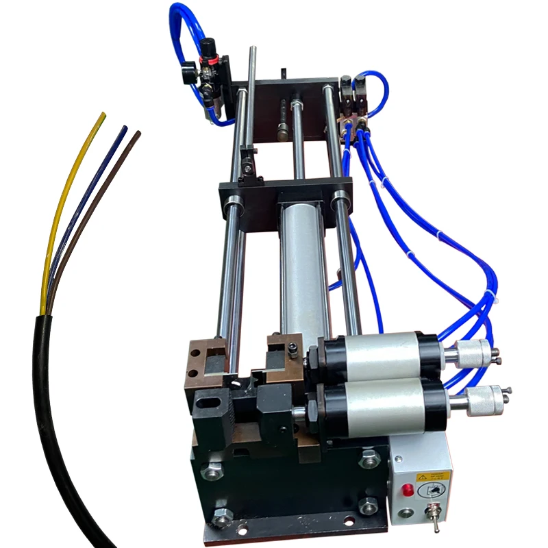 HS-330 Pneumatic Wire Peeling Machine Manual Multicore Cable Wire Stripper Stripping Length 300mm 220V/110V Core Equipment