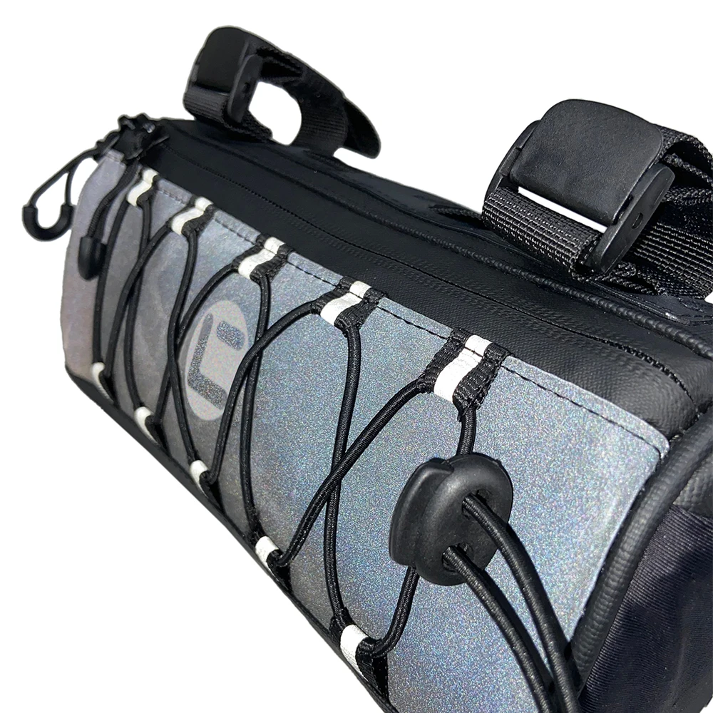 مصنع عاكس مقاوم للماء سعة 2.2 لتر دراجة هوائية جبلية الطريق دراجة المقود الجبهة العلوي كيس أنبوب لركوب الدراجات #4