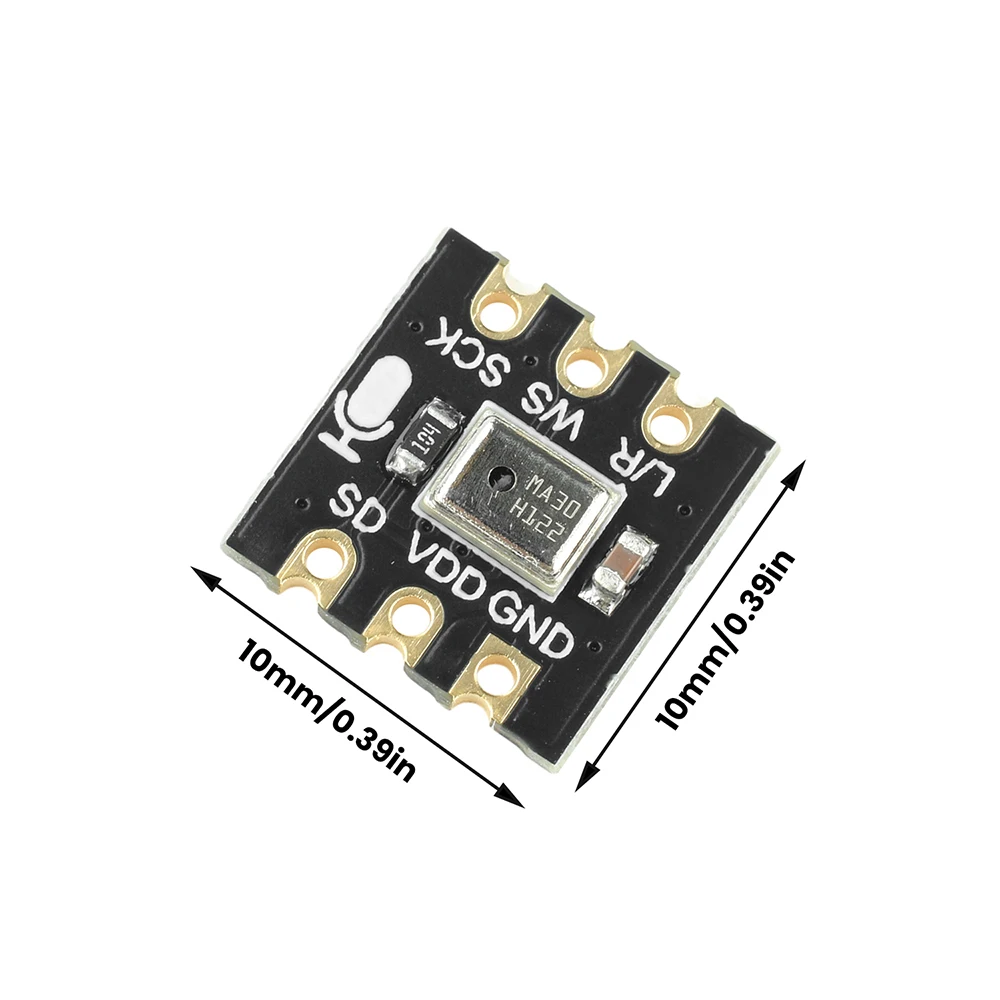 24-Bit High SNR MS4030 MEMS Mic Module I2S Interface Compatible INMP441 Support for ESP32 for Voice Capture