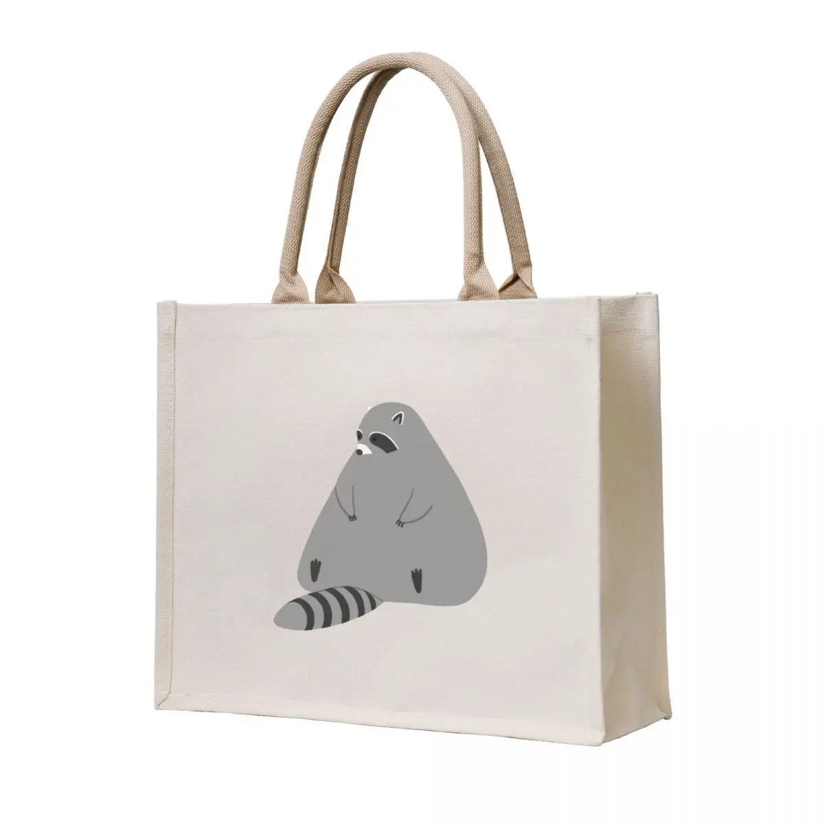 

Chubby Melting Raccoon Sitting Tote Bag shopper bag women canvas shopping trolley bag hand bags