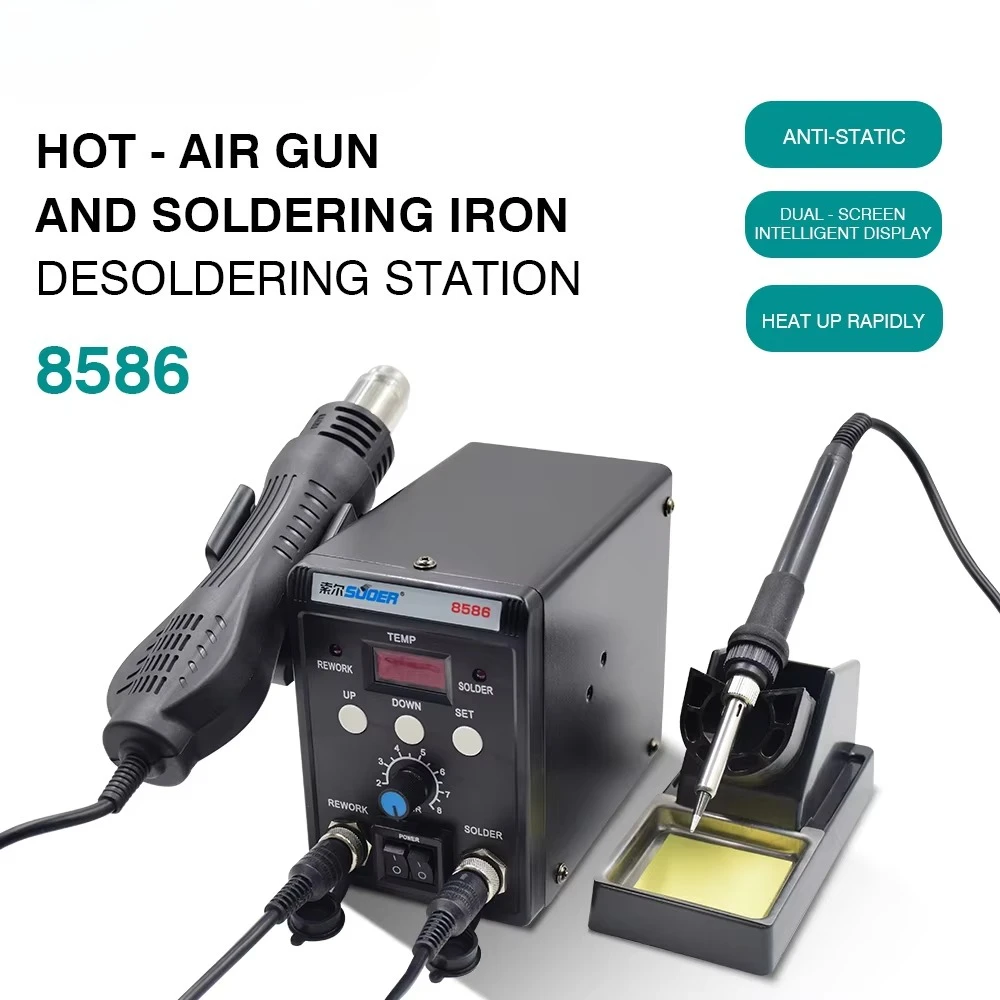 디지털 전기 휴대용 ESD 리워크 스테이션 전기 납땜 인두기 용접기 신형 휴대용 납땜 스테이션