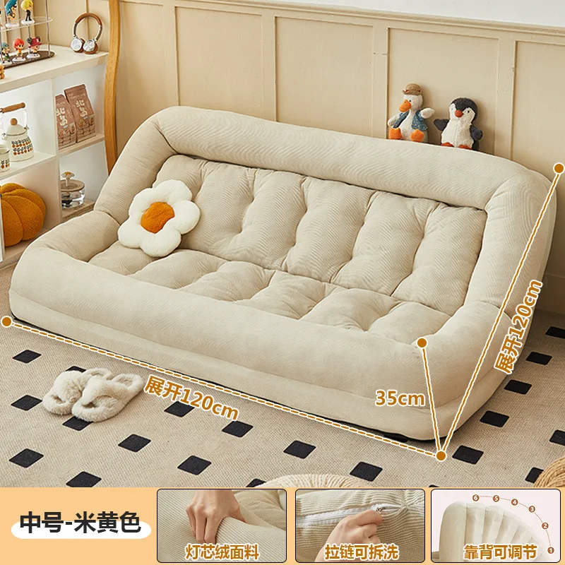 Human kennel sofa balcony bedroom recliner single tatami huge double folding sofa bed