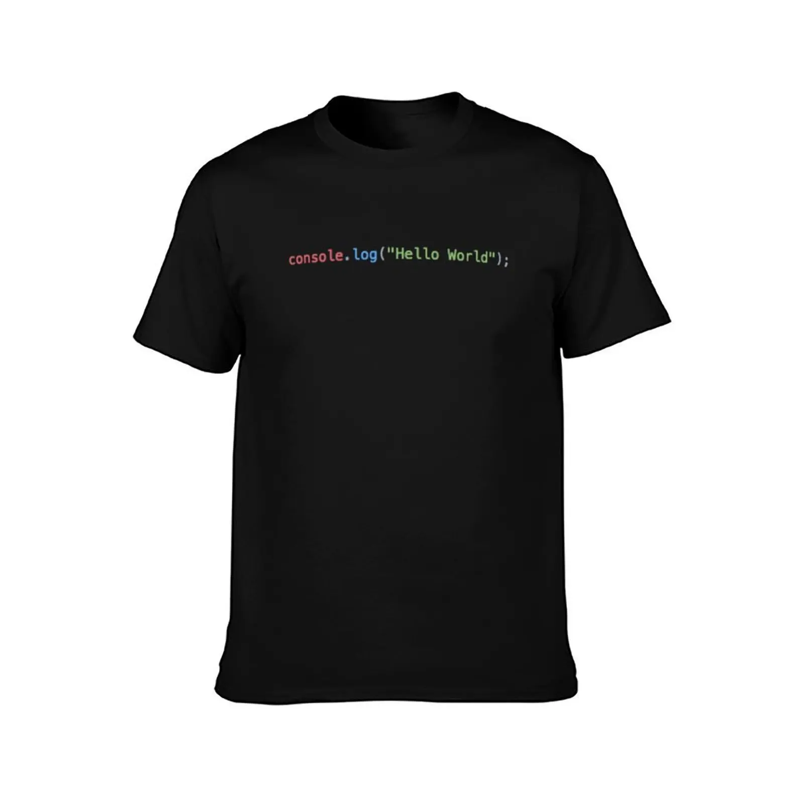 Hello World Javascript T-Shirt Large Size Loose Casual Tee