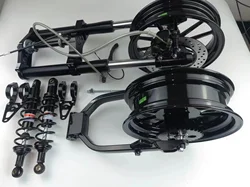 dax master suspension kits  front end and rear brake pedal kits whole set black