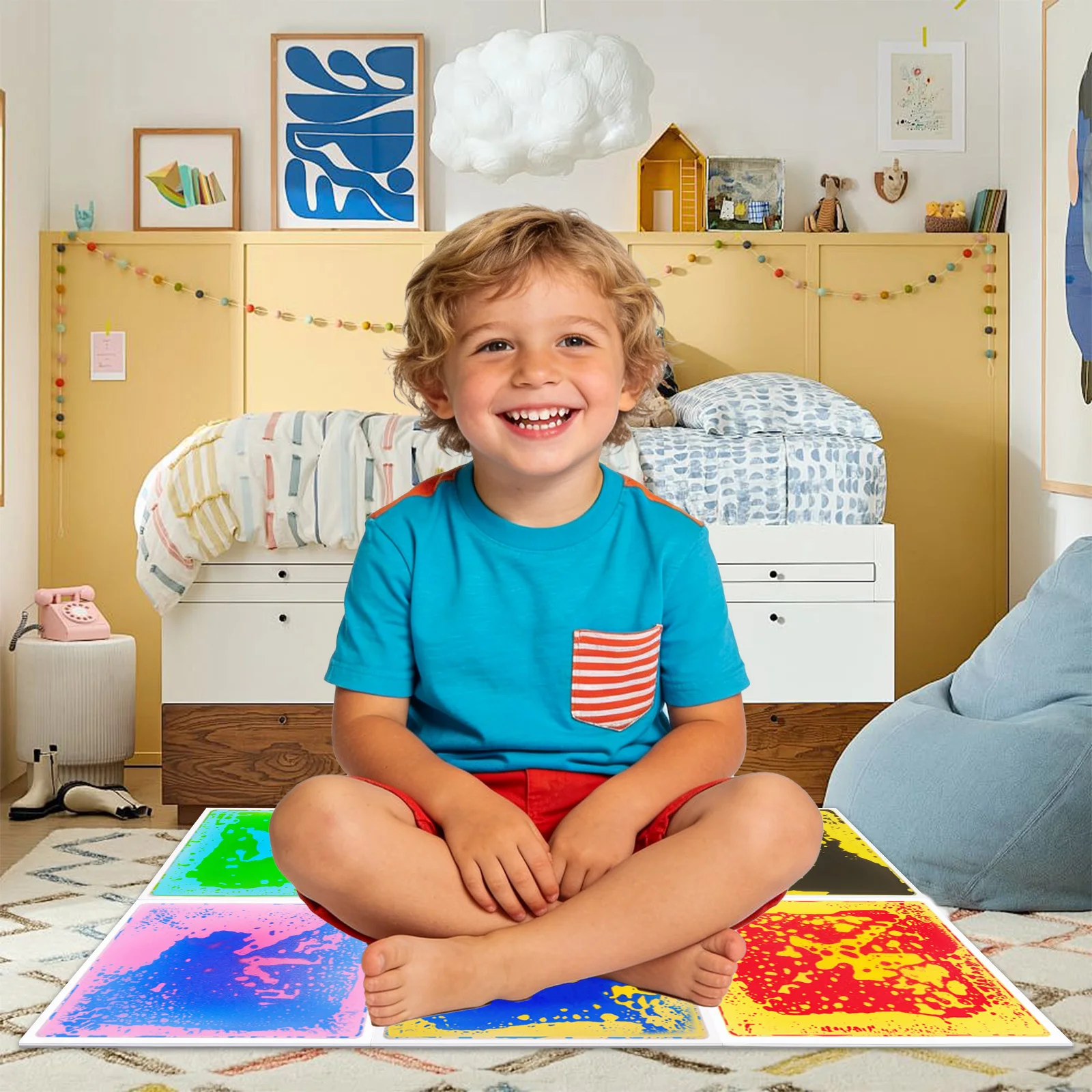 

Thick Non-slip Sensory Classroom Floor Kids Classroom Safe Play Mat Kindergarten Teaching Special Mat