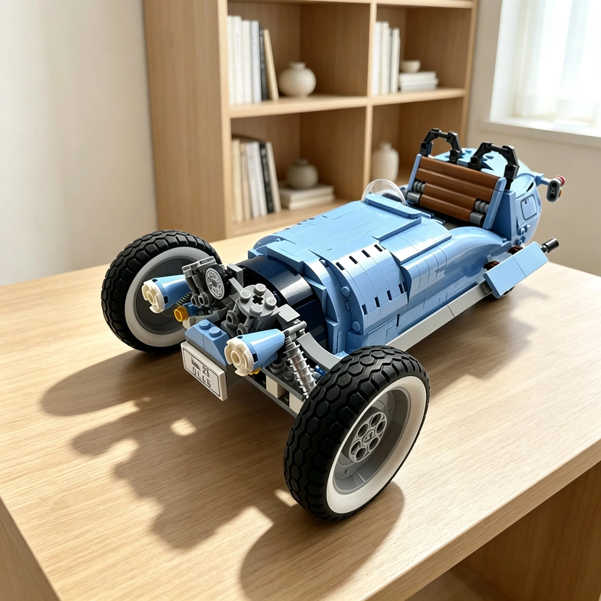 646pcs MOC Icons 10298 Morgan Three-Wheeler Model Christmas Gift Bookshelf Display Home Decor Room Decoration Tabletop Ornament