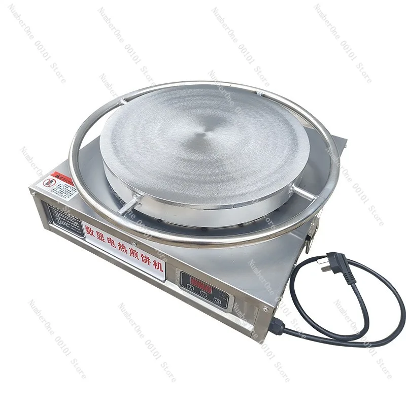 Commercial Electric Crepe Maker Rotating Pancake Griddle Shandong Multigrain Jianbing Guozi Machine Digital Display Constant
