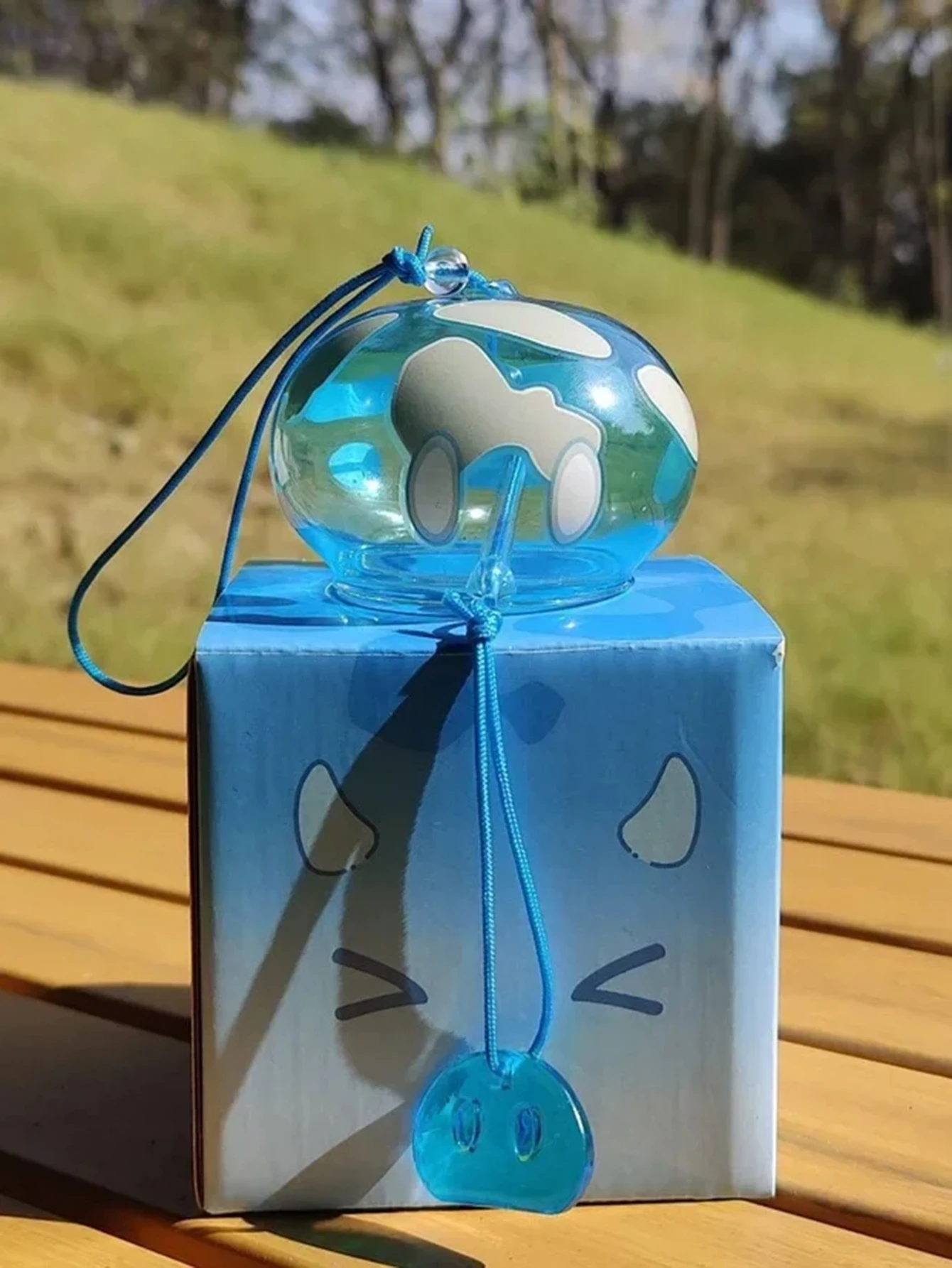 Подвески Genshin Slime Wind Chimes из аниме, японские подвесные бриллианты Genshin, ударопрочный слайм из боросиликатного стекла, украшения для дома