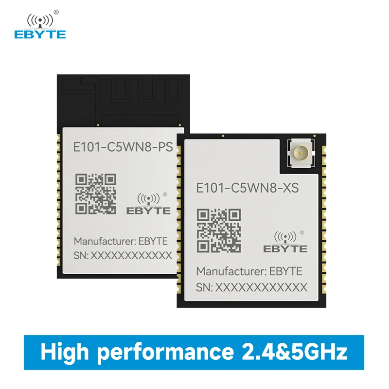 ESP32-C5 EBYTE E101-C5WN8-PS E101-C5WN8-XS WiFi6 BLE5 2.4GHz&5GHz Dual Band 8M Flash 20dBm AP STA Industrial-Grade