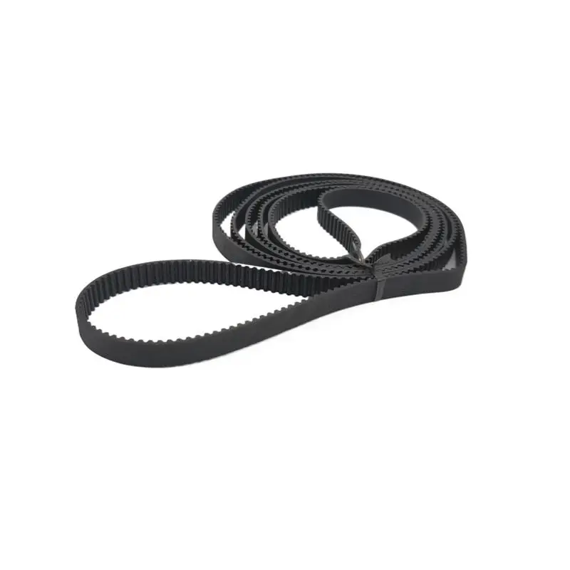 

S2M 396 Synchronous Belt S2M-10 Closed-loop Rubber Timing Belts Width 8mm 10mm 12mm STD Black Timing Belt Length 396mm