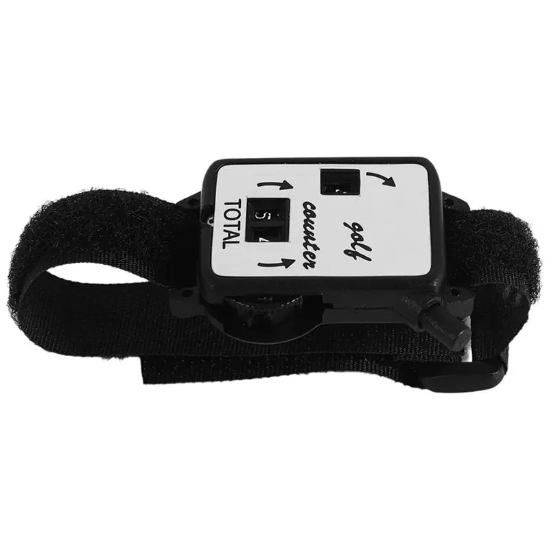 A64T for Golf Stroke Counter Score Keeper Watch with Wristband, Mechanical Putt Shot Counter for Golf Club, Black, No Battery