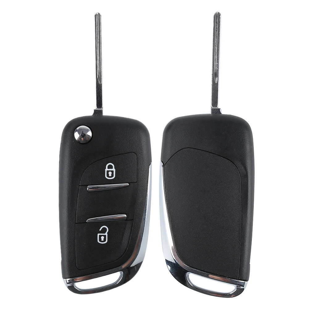 WhatsKey For 307 407 408 308 For Citroen C4 C5 Modified Flip Remote Key Shell Case Replacement VA2/HU83 Blade CE0536