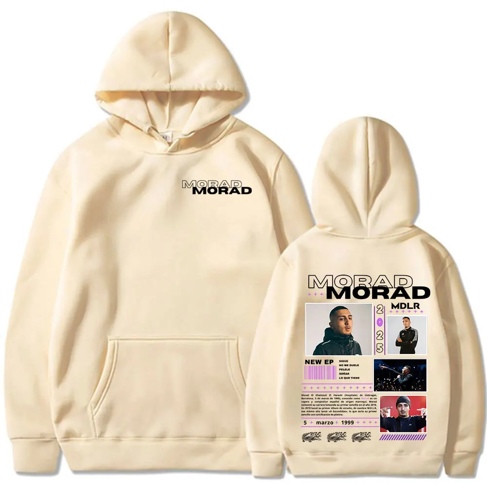 Rapper Morad M.D.L.R Album Merch Hoodies Men\'s Women Clothing Fashion Hip Hop Oversized Sweatshirts Vintage Pullovers Streetwear