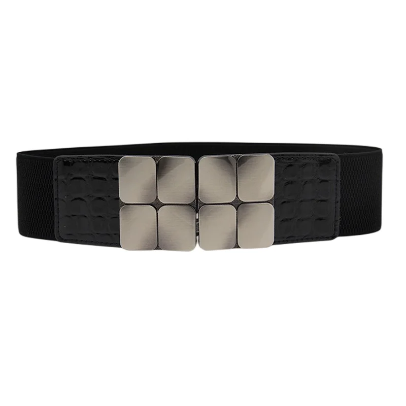 Ceinture large en cuir véritable pour femmes, gilet de fête, Style ceinture élastique épaissie, nouvelle collection