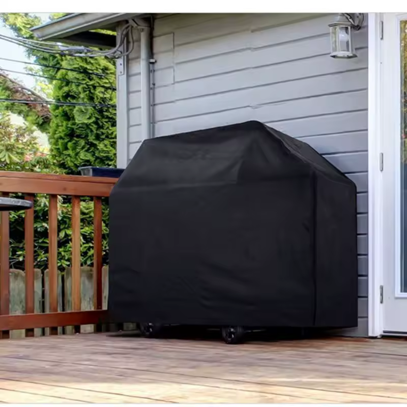 190T 210D BBQ Cover Outdoor Dust Waterproof Weber Heavy Duty Grill Cover Rain Protective Outdoor Barbecue Cover Round