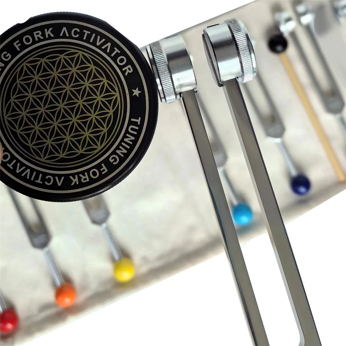 Tools Chakra Tuning Fork Set for Healing, Tuning Forks with Tuning Fork Activator for Healing,Sound Therapy,Keep Body