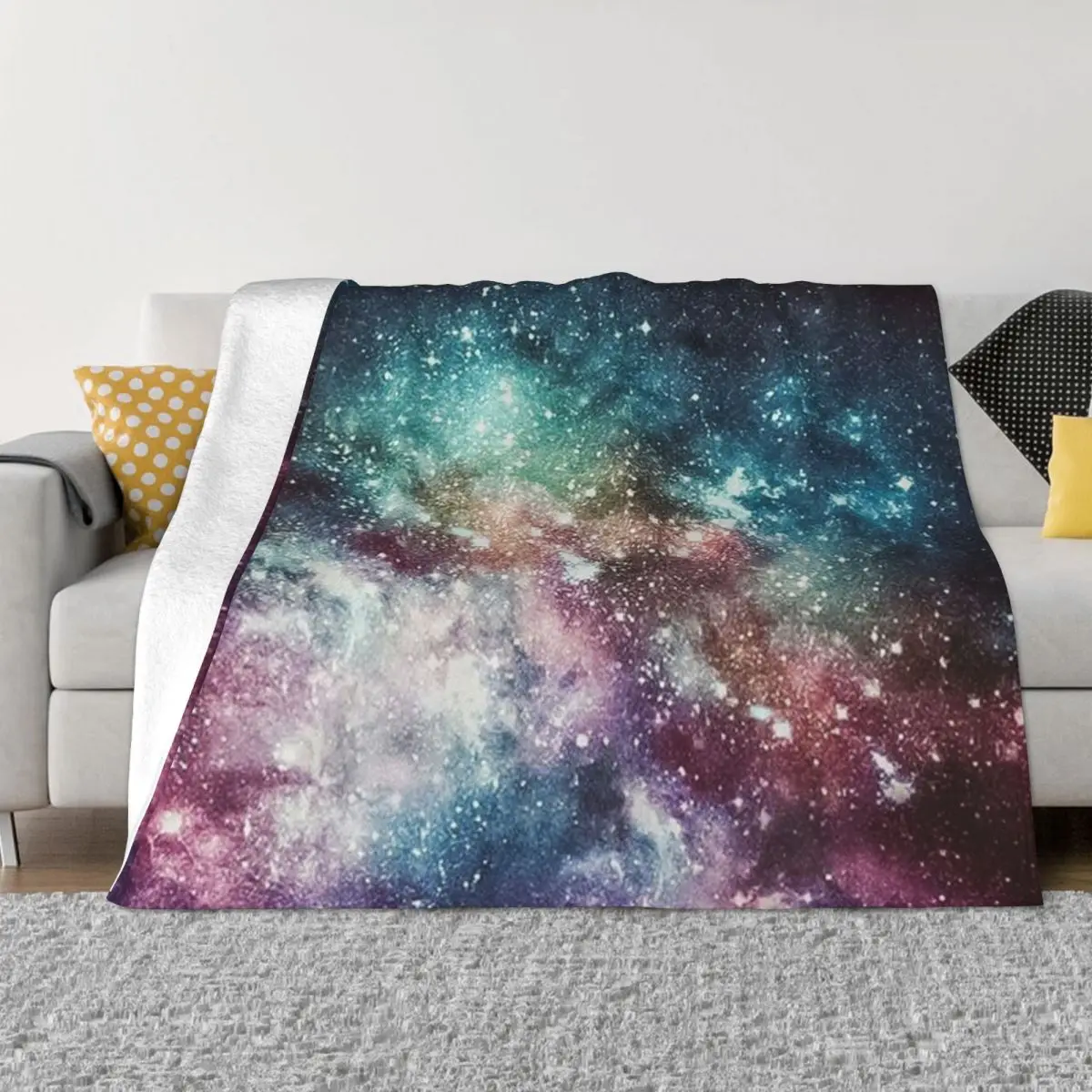 Мягкое одеяло Galaxy Space Design 37 Personalized Soft Party из ультрамягкого микрофлиса