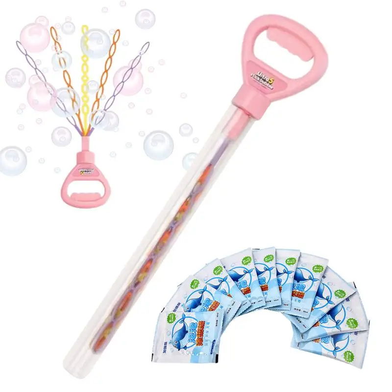 Bubble Wands For Kids 32-Hole Outdoor Bubble Toys Portable Bubble Wand Summer Toy Cute Bubble Toys For Party Birthday Wedding