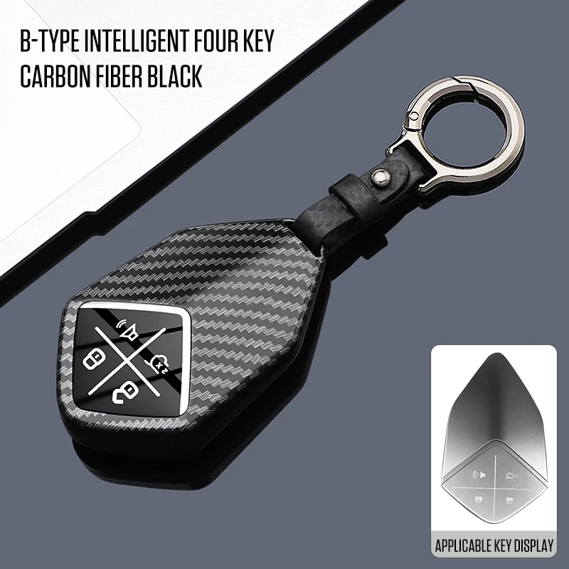 

Car Key Case Cover For Changan DEEPAL S7 SL03 2022 2023 2024 Key Fob Key Protector Keychain Holder Accessories