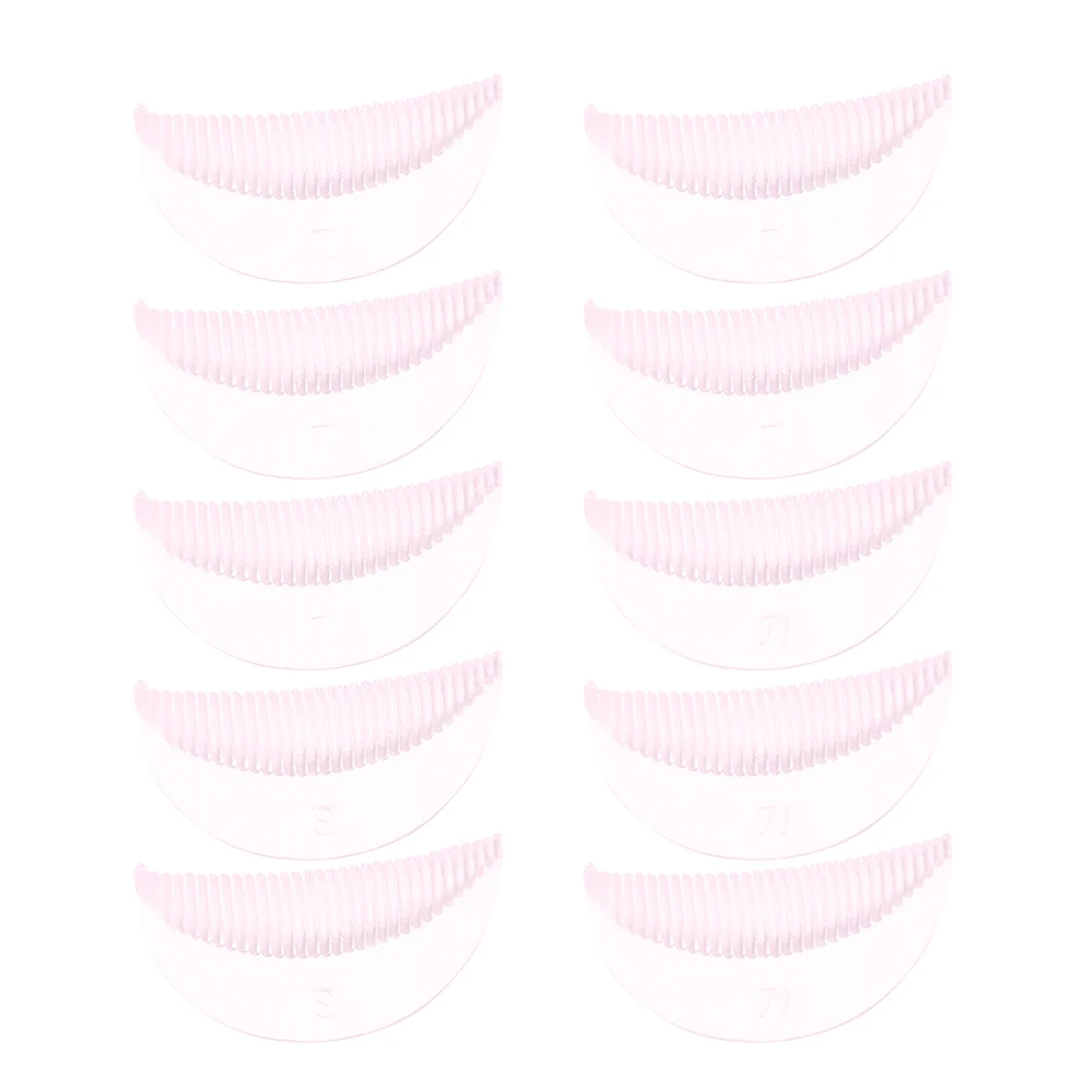 10 Paar Lash Lift Kit Wimperkruller Schimmel Zachte Siliconen Vormige voor Alle Oogtypes Herbruikbare Make-Up Accessoire Vrouwen